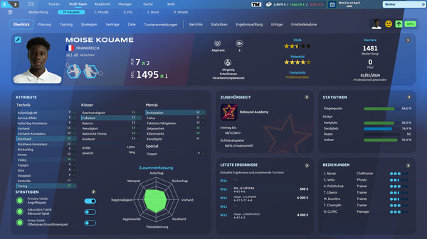 Tennis Manager 25 Screenshot 1