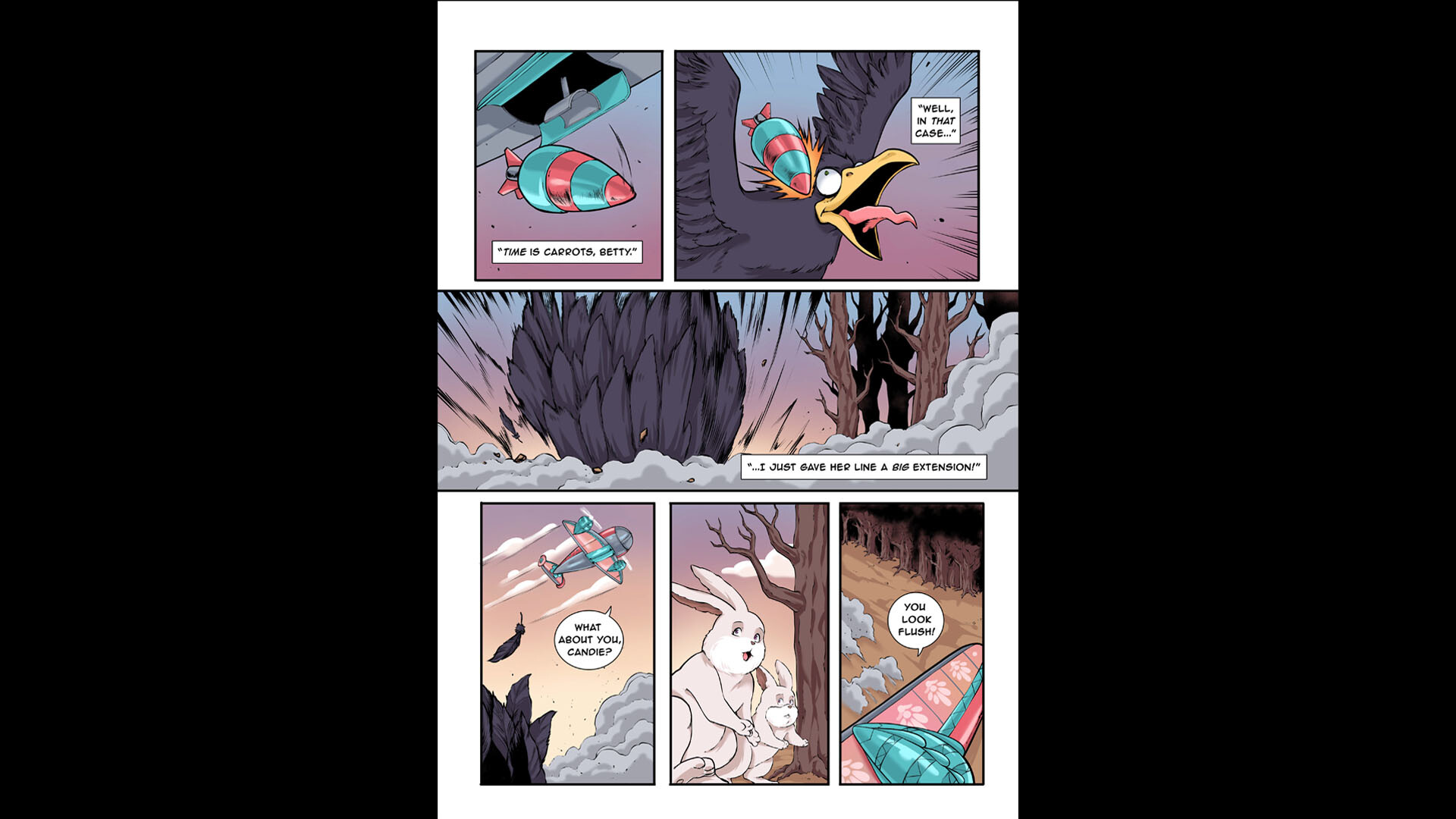 Air Hares: Floppy Flights of Fancy- Digital Comic Book Screenshot Thumbnail 3