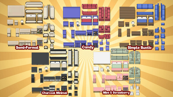 RPG Maker MZ - KR Furniture Store - Modern Suites Tileset