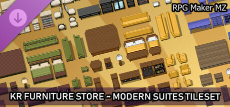 RPG Maker MZ - KR Furniture Store - Modern Suites Tileset cover art