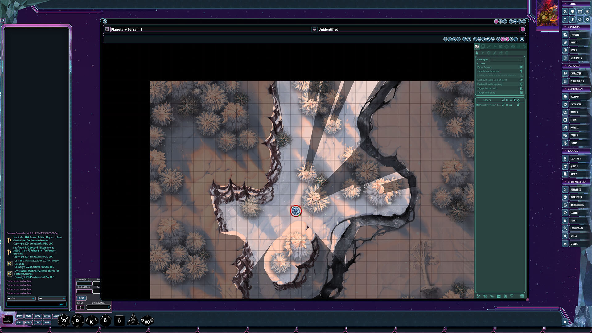 Fantasy Grounds - Starfinder 2 RPG - Flip-Mat: Planetary Terrain Multi-Pack Featured Screenshot #1