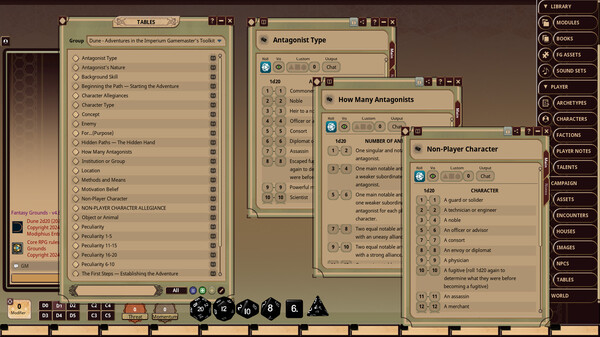 Fantasy Grounds - Dune - Adventures in the Imperium Gamemaster's Toolkit