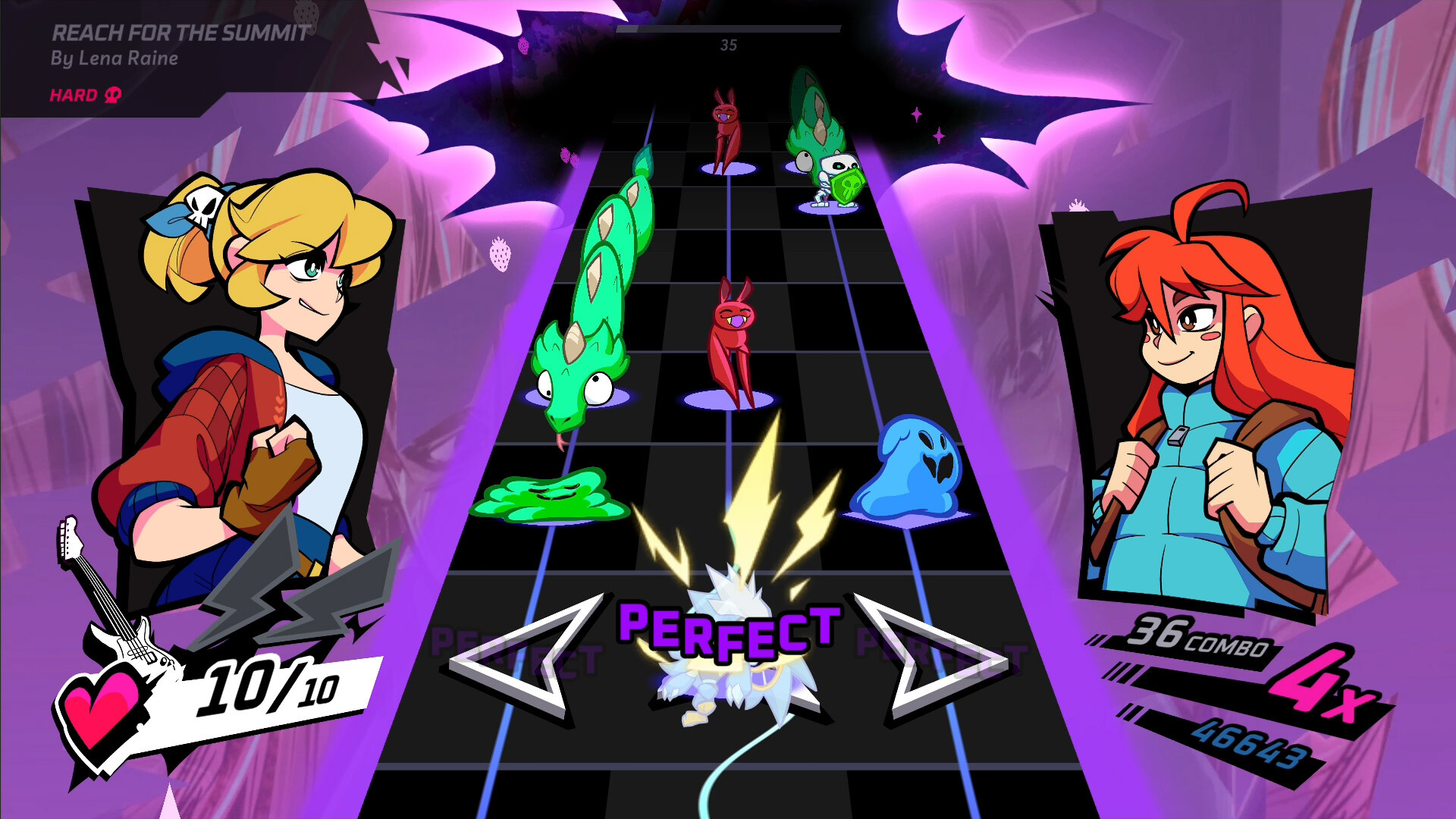 Rift of the NecroDancer: Celeste - "Reach for the Summit" Featured Screenshot #1