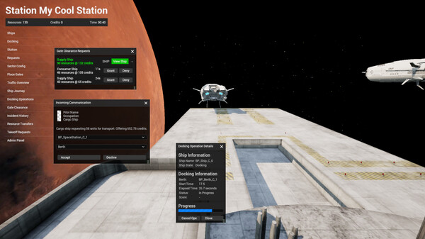Delos: Space Traffic Control game for windows Pc 1