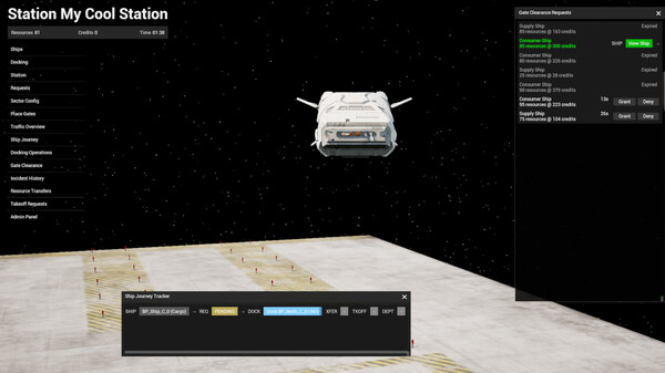 Delos: Space Traffic Control game for Linux 1