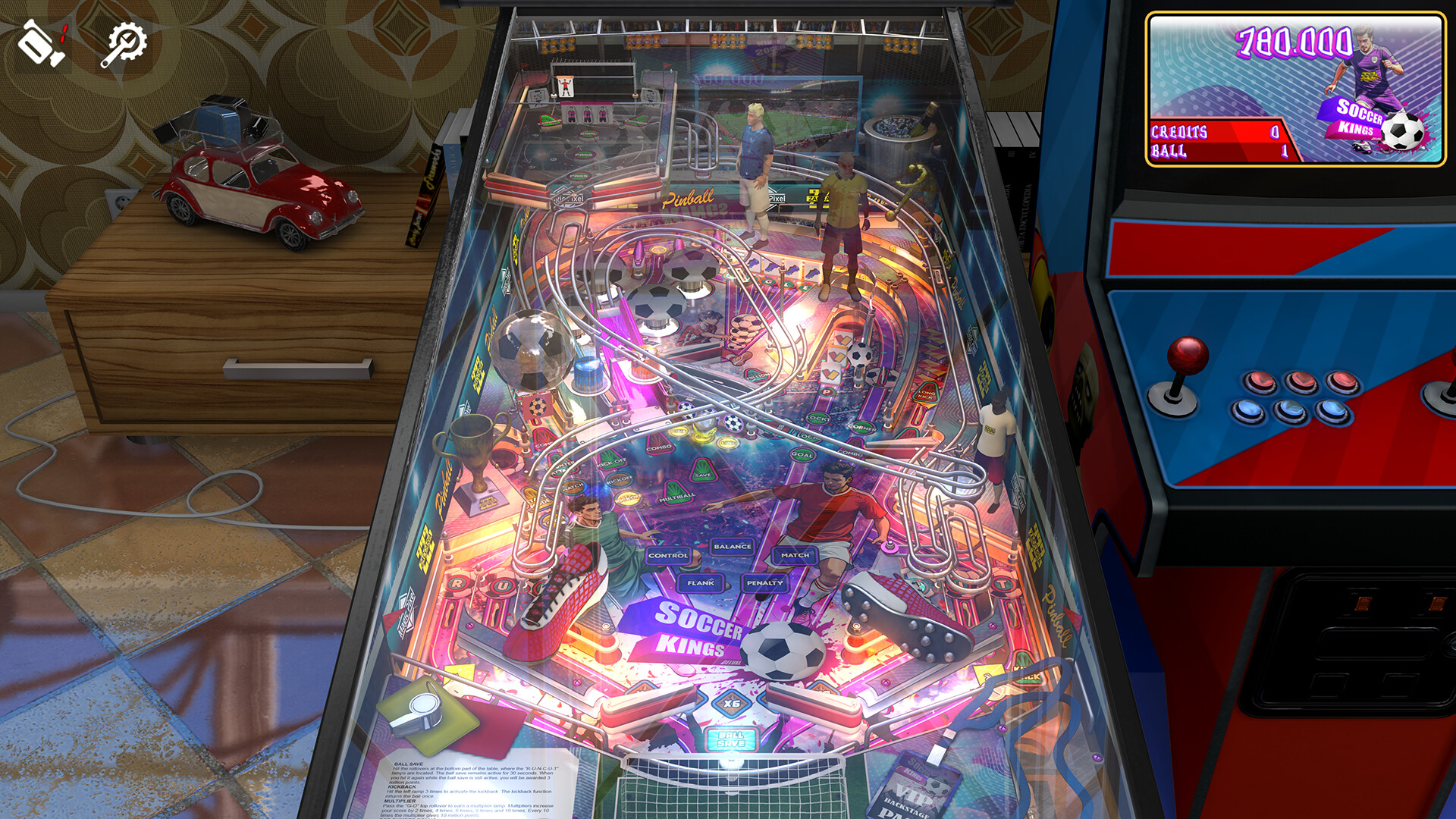 Zaccaria Pinball - Soccer Kings Deluxe Pinball Table Featured Screenshot #1