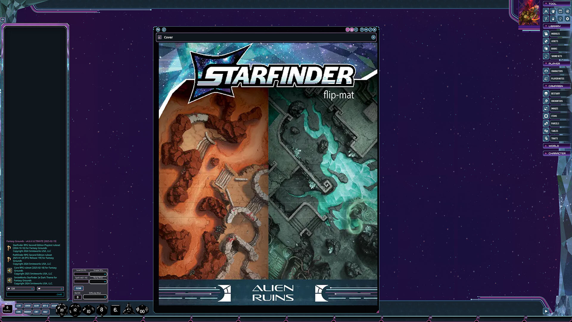 Fantasy Grounds - Starfinder 2 RPG - Flip-Mat: Alien Ruinsのスクリーンショット 1