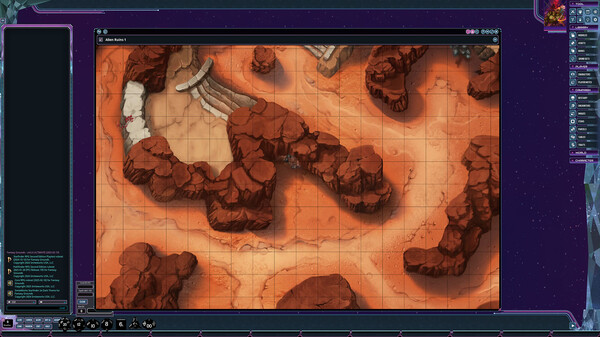 Fantasy Grounds - Starfinder 2 RPG - Flip-Mat: Alien Ruins