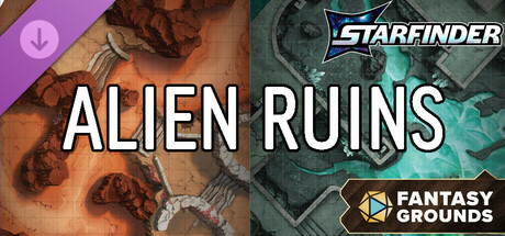 Fantasy Grounds - Starfinder 2 RPG - Flip-Mat: Alien Ruins Header Image