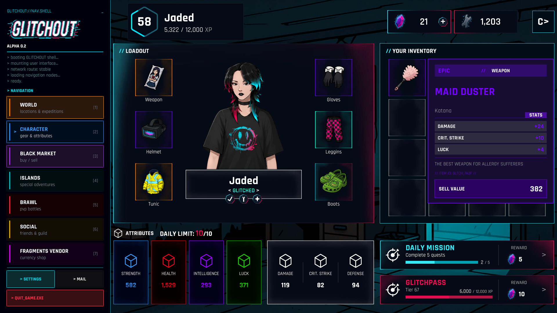 GLITCHOUT screenshot 1