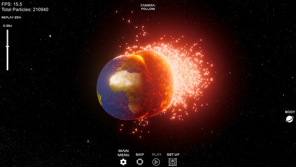 Скриншот 1 из игры Space Crash Simulator