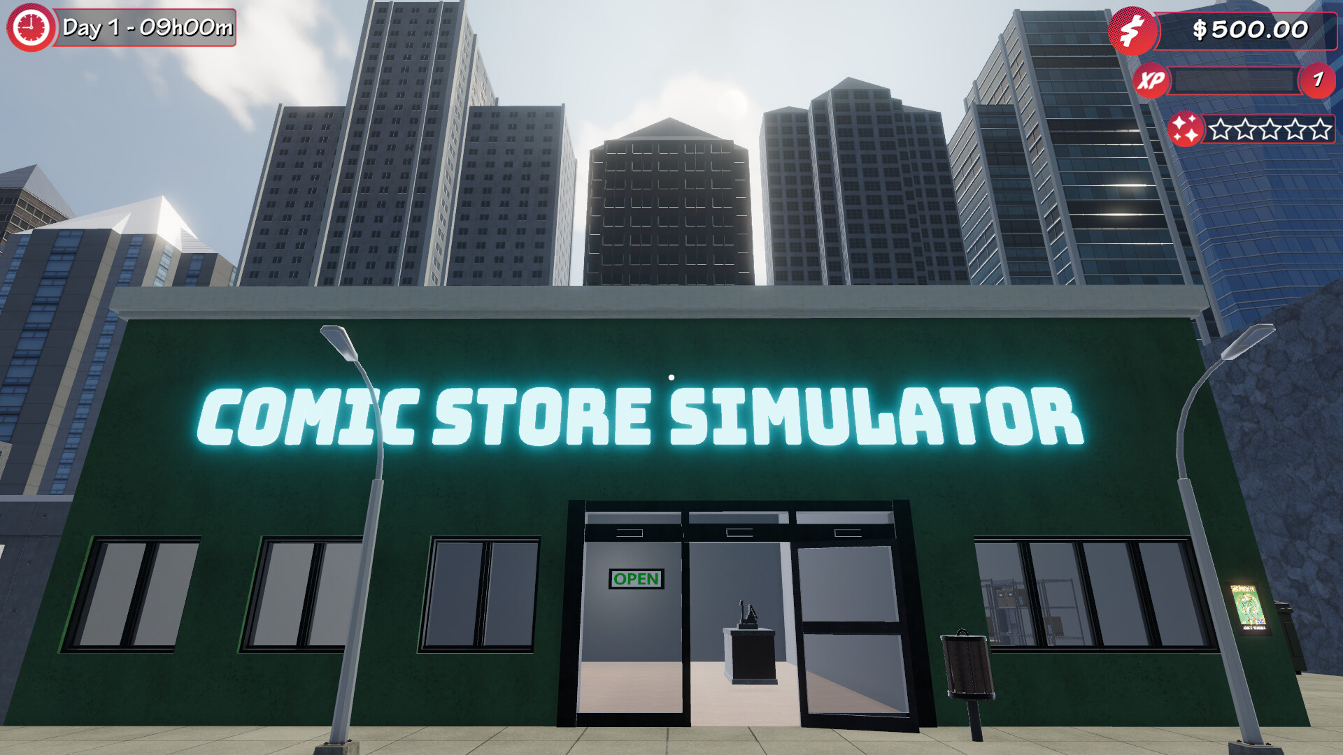 #2. Comic Store Simulator (Steam) Podle: Driftstone Digital
