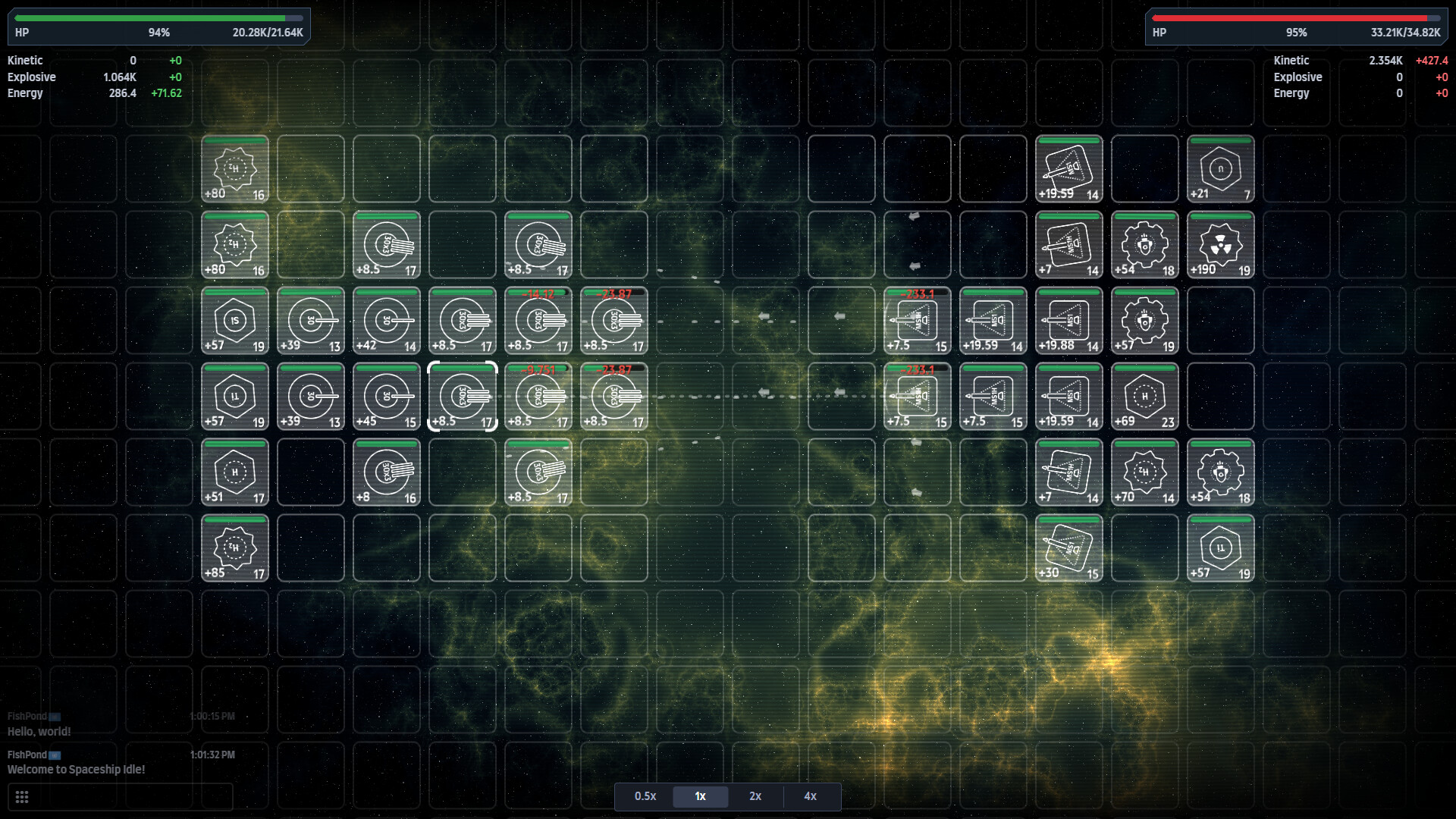 #4. Spaceship Idle: Design, Build, Explore & Battle Demo (Steam) By: Fish Pond Studio