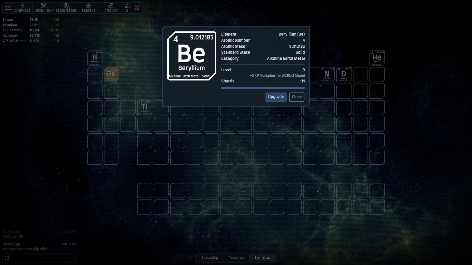 #7. Spaceship Idle: Design, Build, Explore & Battle Demo (Steam) By: Fish Pond Studio