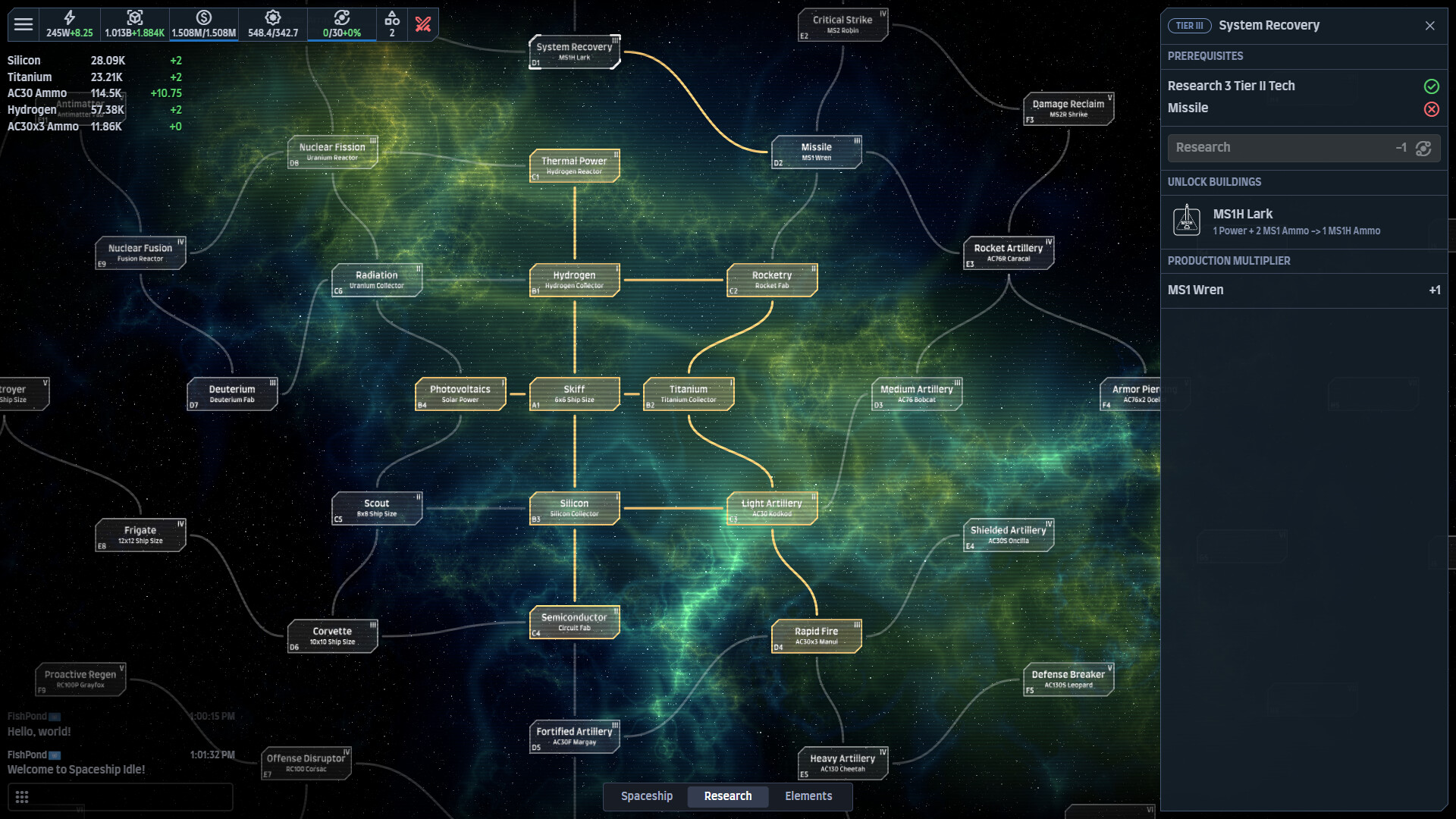 #2. Spaceship Idle: Design, Build, Explore & Battle Demo (Steam) By: Fish Pond Studio