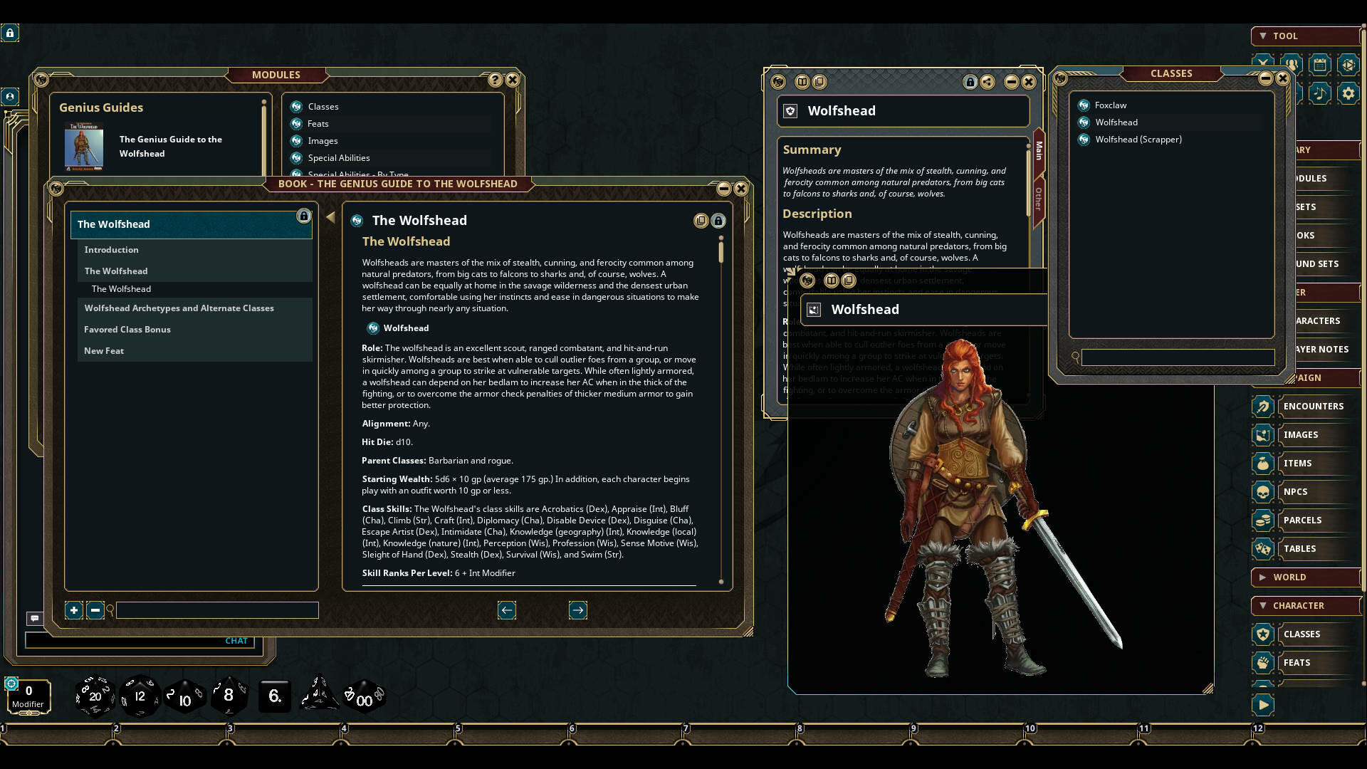 Fantasy Grounds - The Genius Guide to the Wolfshead screenshot 2