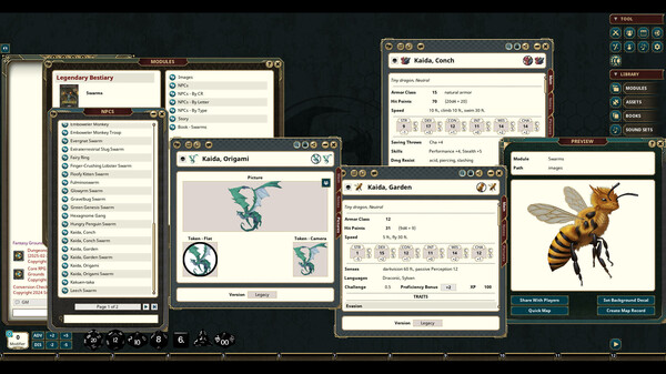 Fantasy Grounds - Legendary Bestiaries: SWARMS
