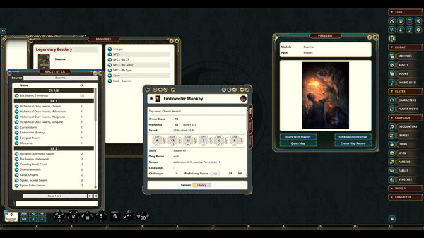 Fantasy Grounds - Legendary Bestiaries: SWARMS