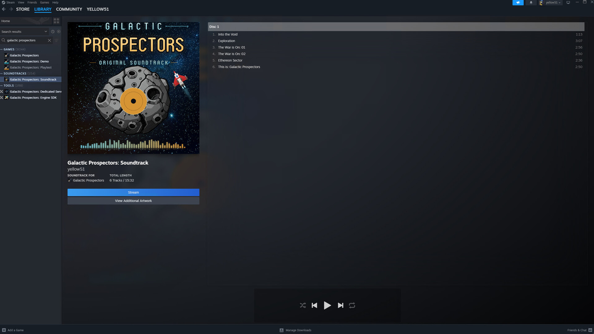 Galactic Prospectors: Soundtrack Featured Screenshot #1