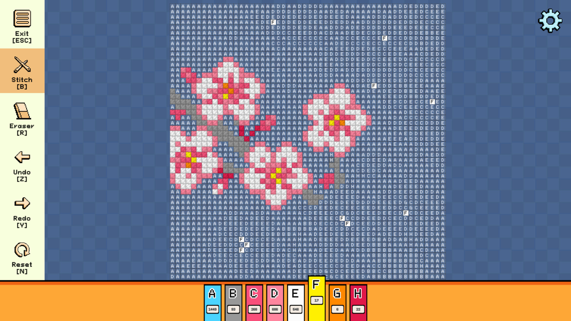 Pixel Cross Stitch - Flowers and Butterflies Pack 3 Featured Screenshot #1