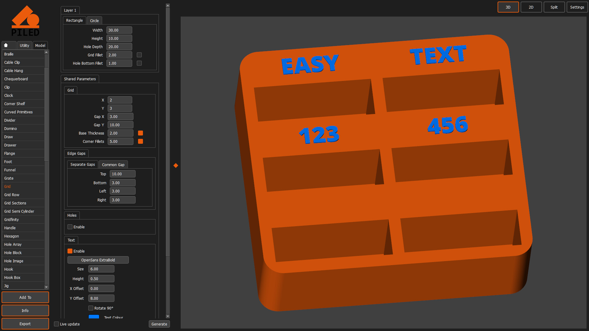 PILED 3D CAD MULTI TOOL screenshot 2