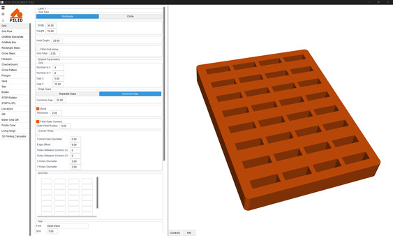 PILED 3D CAD MULTI TOOL