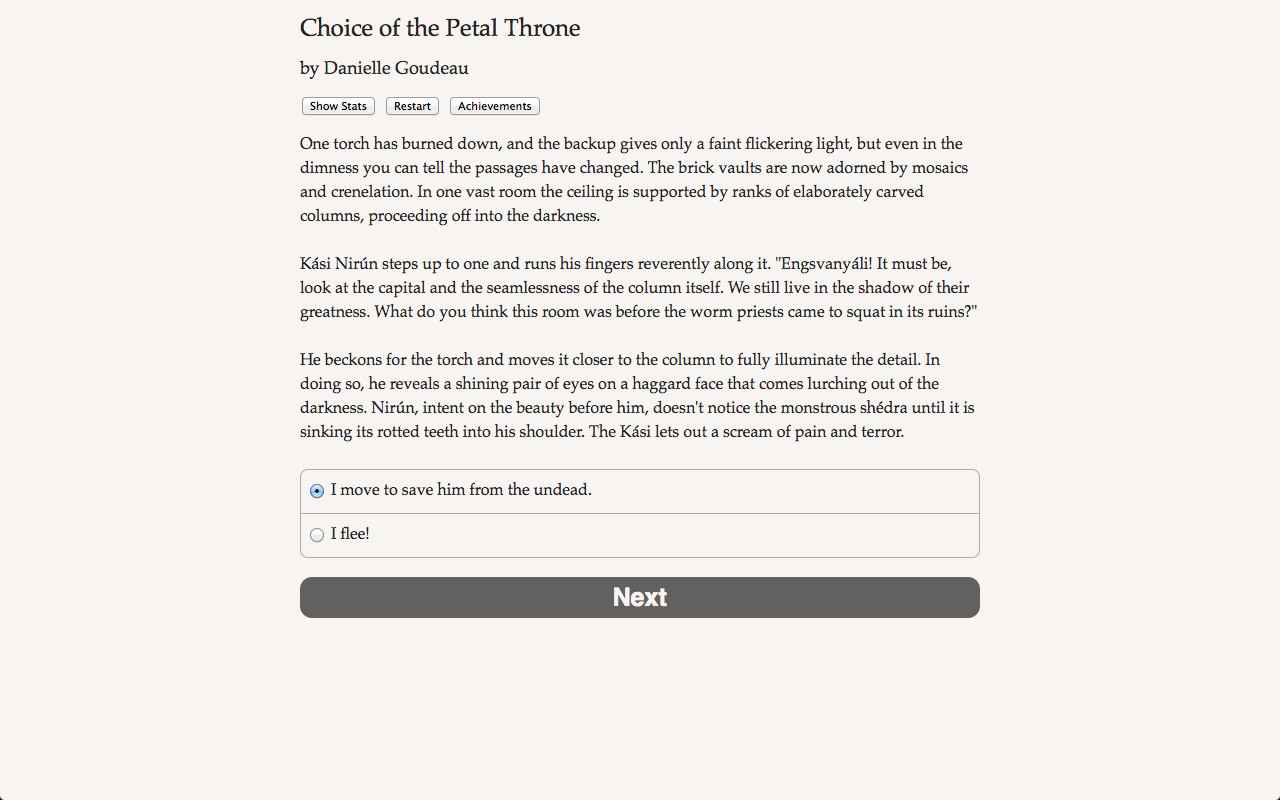 Choice of the Petal Throne screenshot #3