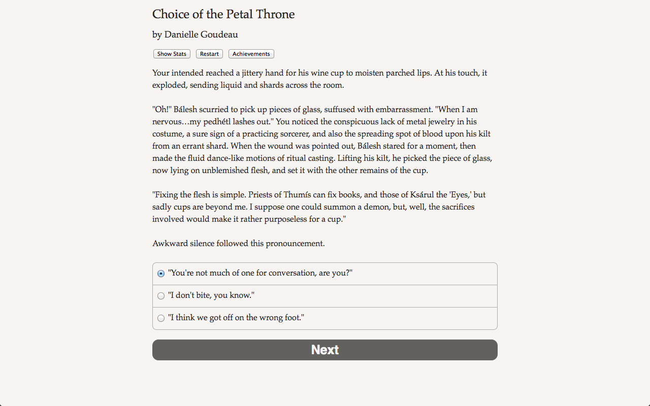 Choice of the Petal Throne screenshot #2