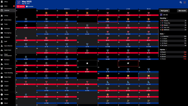 Baseball Legacy Manager 25.