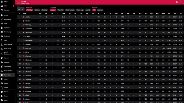 Baseball Legacy Manager 25.