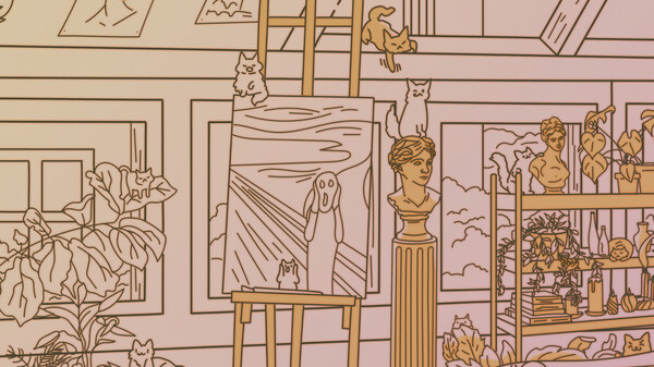 Cats Visiting Cozy Art Studios screenshot 6