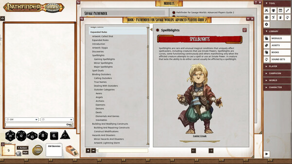 Fantasy Grounds - Pathfinder for Savage Worlds Advanced Player's Guide 2