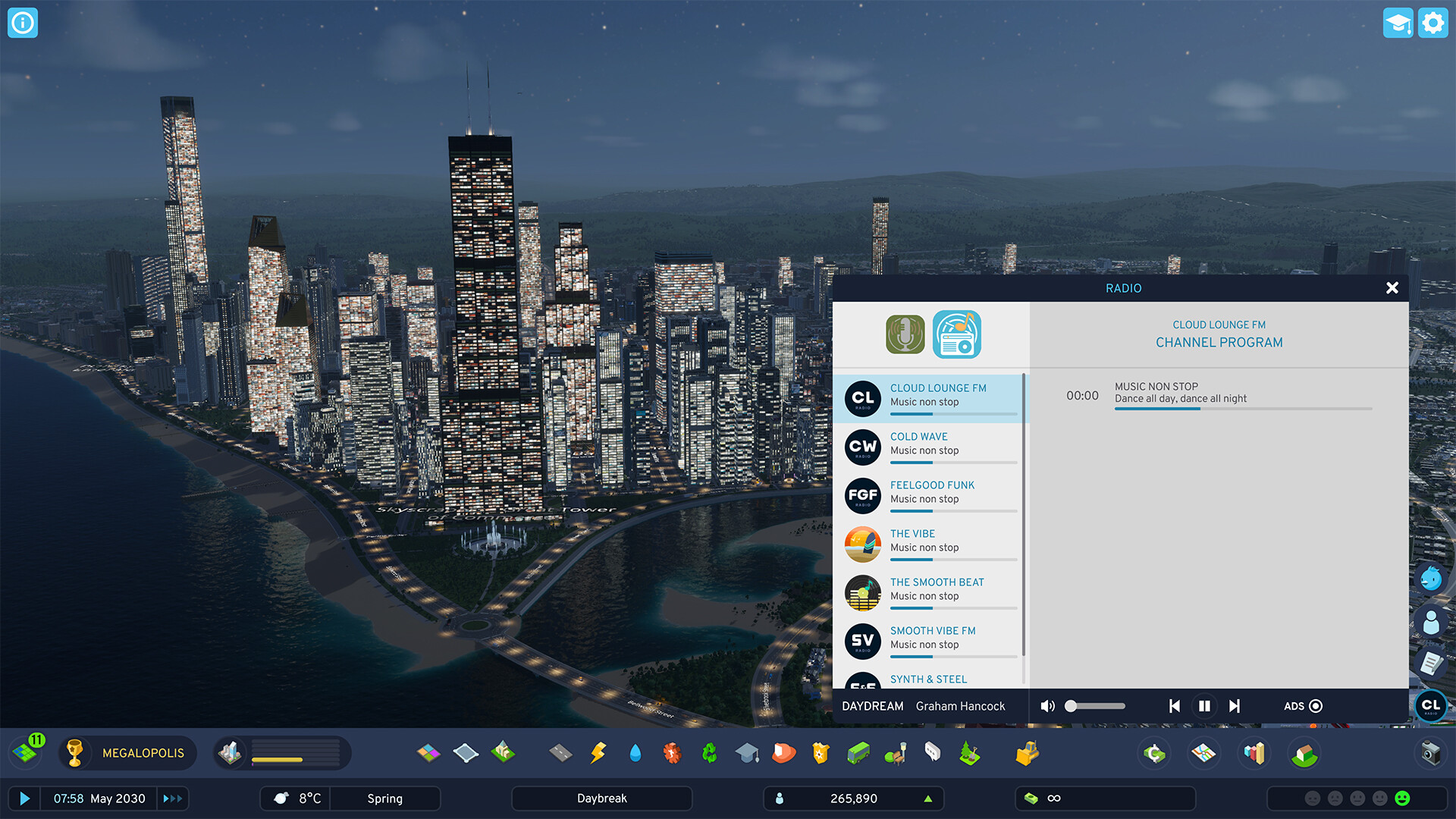 Cities: Skylines II - Cloud Lounge FM Featured Screenshot #1