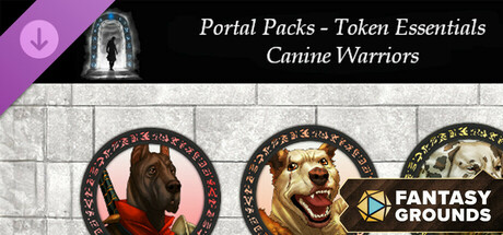Fantasy Grounds - Portal Packs - Token Essentials: Canine Warriors