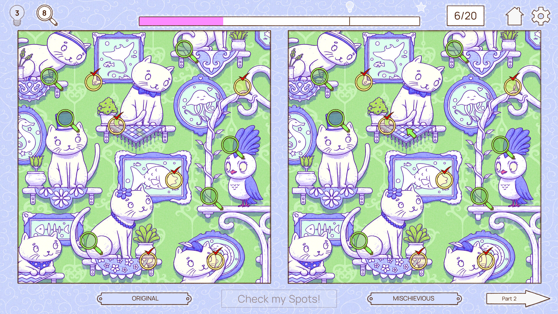 #4. Deja View - A Spot The Difference Game (Steam) 由: Gemcraft Games