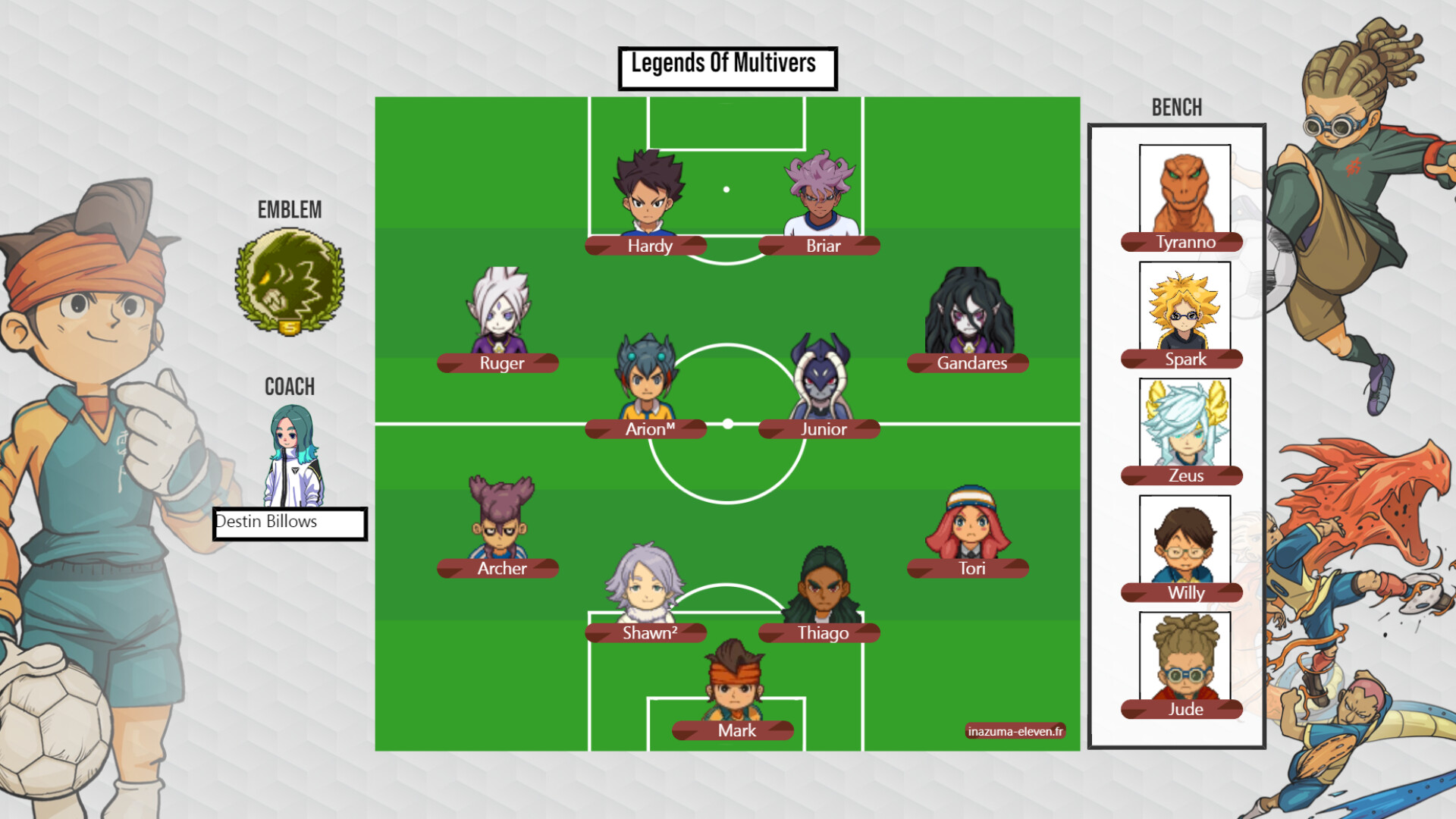 Inazuma Eleven Team Builder screenshot 3