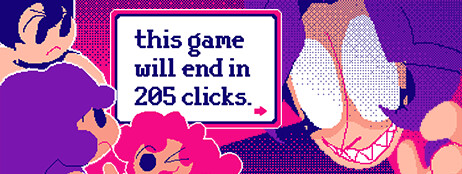 this game will end in 205 clicks. cover art