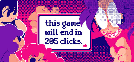 this game will end in 205 clicks. header banner