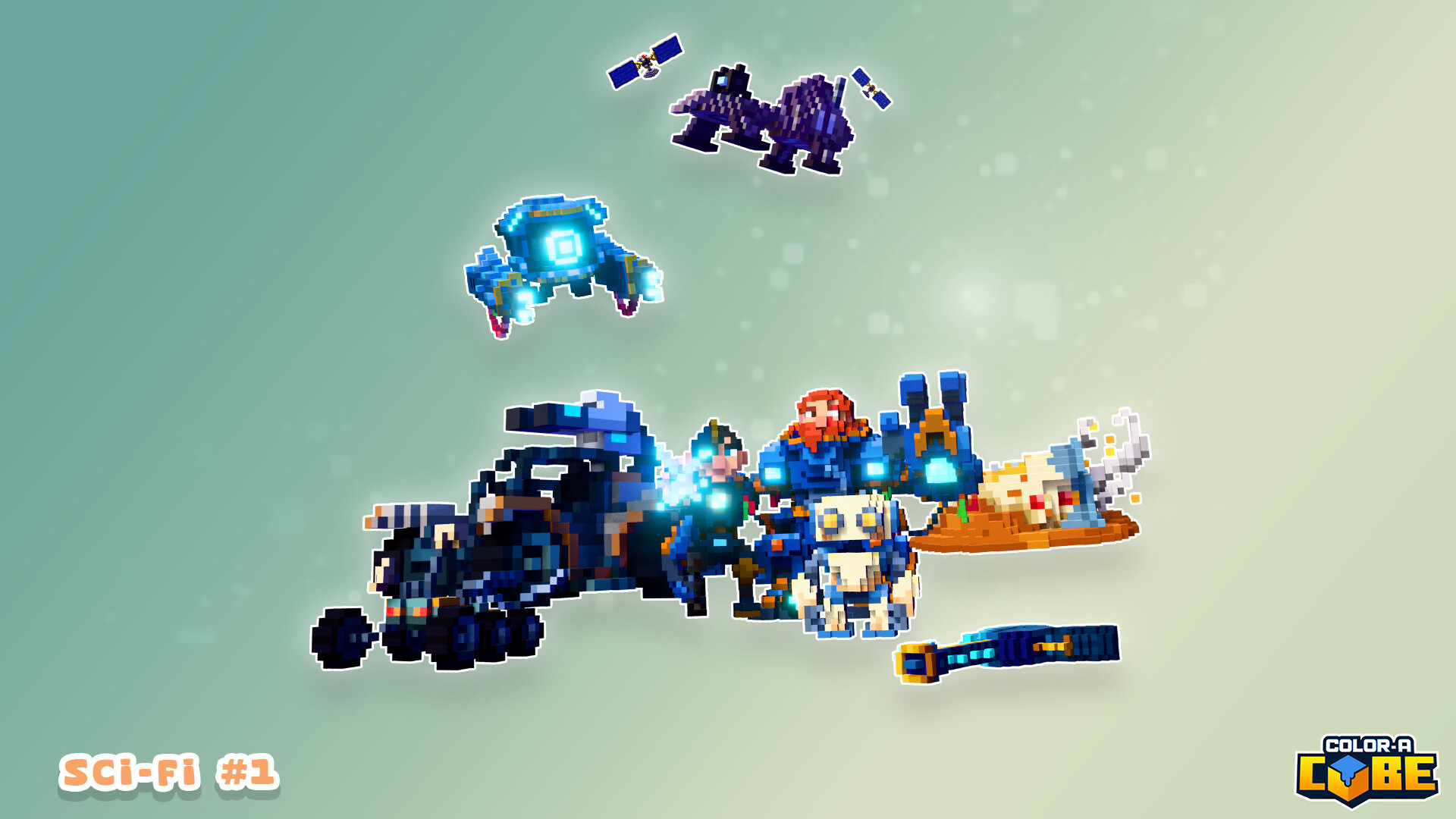 Color-A-Cube - Scifi Pack #1 Featured Screenshot #1