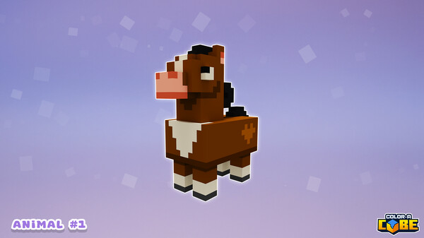 Color-A-Cube - Farm Animal Pack #1