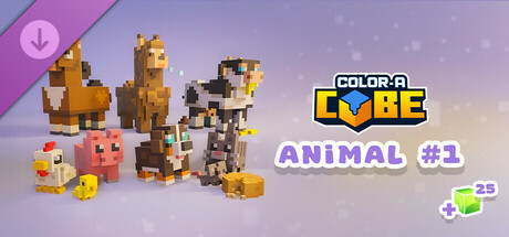 color-a-cube - farm animal pack #1 vertical card thumbnail