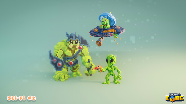 Color a Cube - Scifi Pack #2