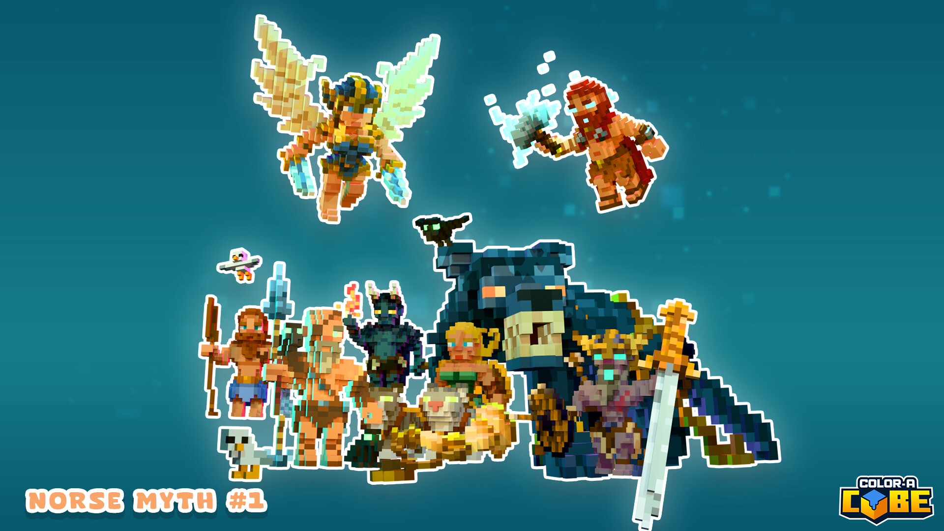 Color-A-Cube - Norse Myth Pack #1 Featured Screenshot #1