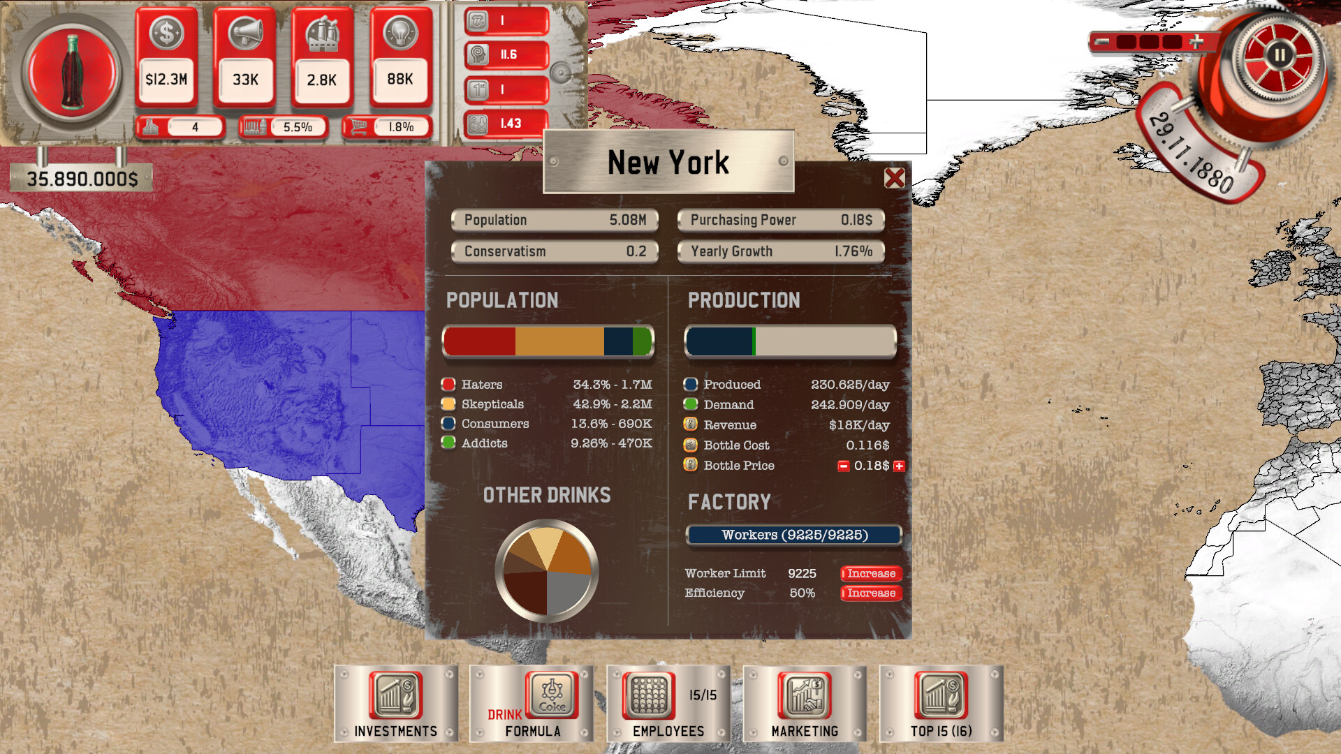 Cola Tycoon screenshot #2