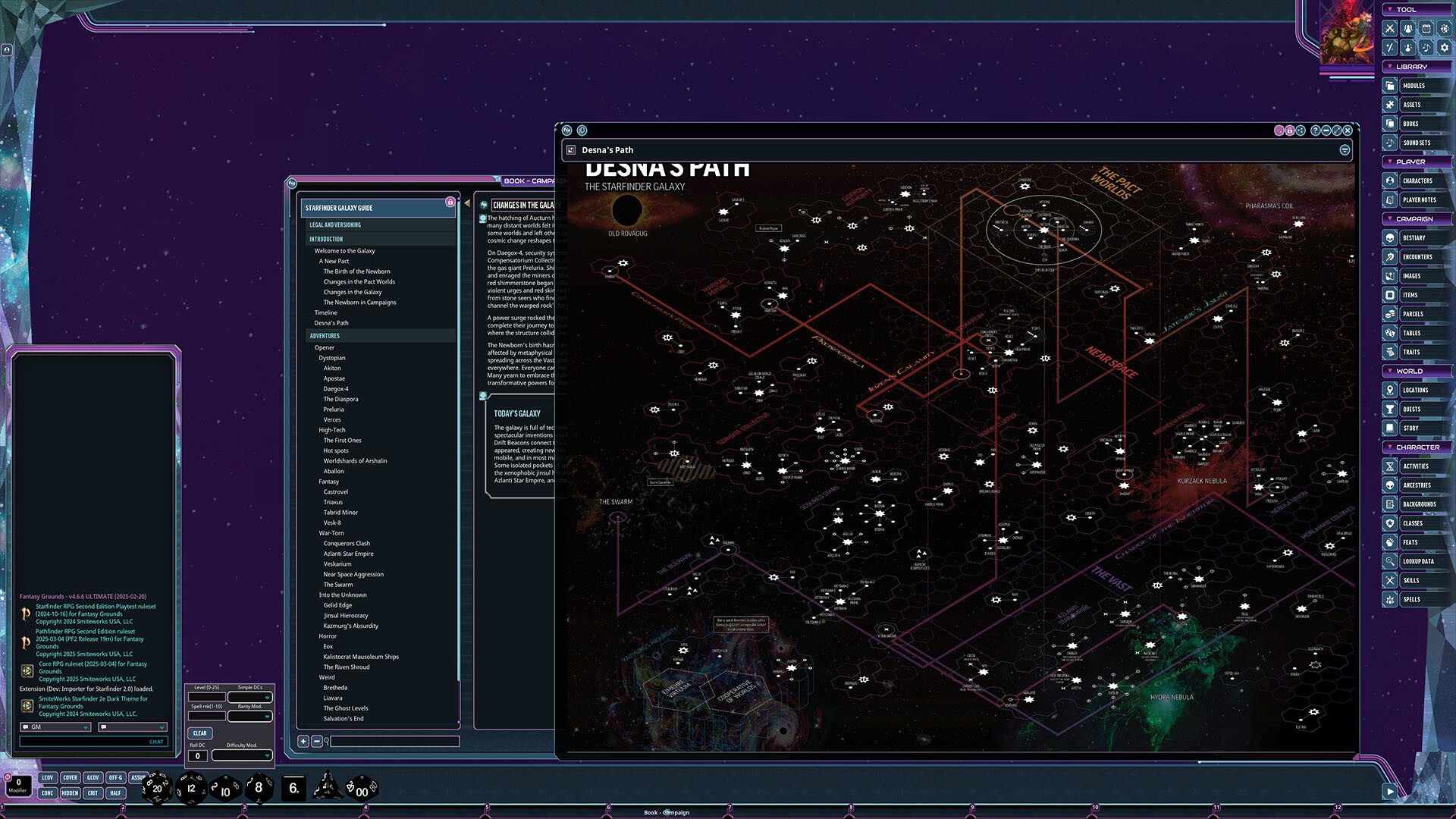 Fantasy Grounds - Starfinder 2 RPG - Starfinder Galaxy Guide Featured Screenshot #1
