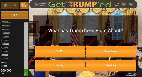 Скриншот из Get'TRUMP`ed Trivia
