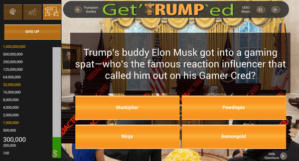 Скриншот из Get'TRUMP`ed Trivia