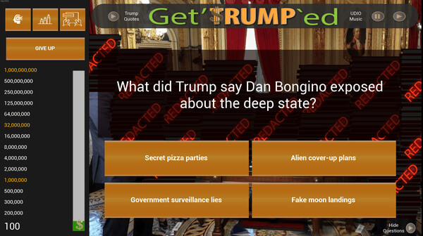 Скриншот из Get'TRUMP`ed Trivia
