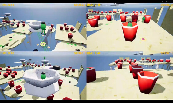 Screenshot of Toad Turf gameplay showing in-action mechanics