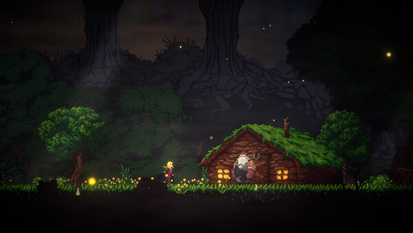 Screenshot of Children of Birch gameplay showing in-action mechanics